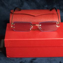 Cartier "Wires" Glasses Blue Tint 