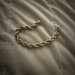 8in 6mm 14k Yellow Gold Rope Bracelet Offers
