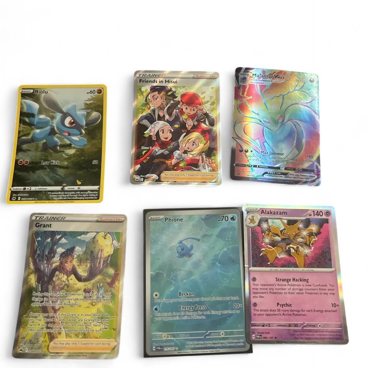Pokemon Card Bundle  Alakazam, Kingler VMAX, Grant, Friends in Hisui +  More! Other - Trading cards