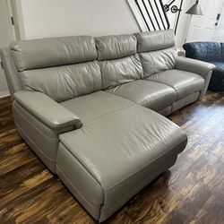 Italian Made Leather Chase Sofa  