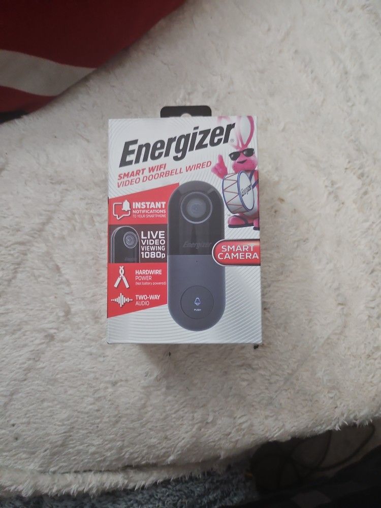 Energizer Smart WiFi Video Doorbell Wired.