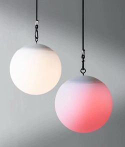 Set of 3 Hanging Solar Sphere Light w/ 15 Color Options, 4 Modes, Remote, Water Resistant