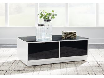 Gardoni White/Black Coffee Table