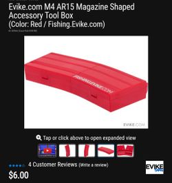 M4 Mag Shaped Fishing Tool Box