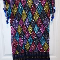 A.J. BARI RN 05433 Petite size 6
Sequence & Beads 🥳 PaRtY GiRl 
🍾 new years dress  🥂 