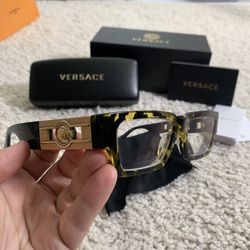 Versace Havana Glasses Yellow 4(contact info removed)/87 Designer 