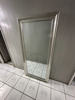 Silver full size mirro