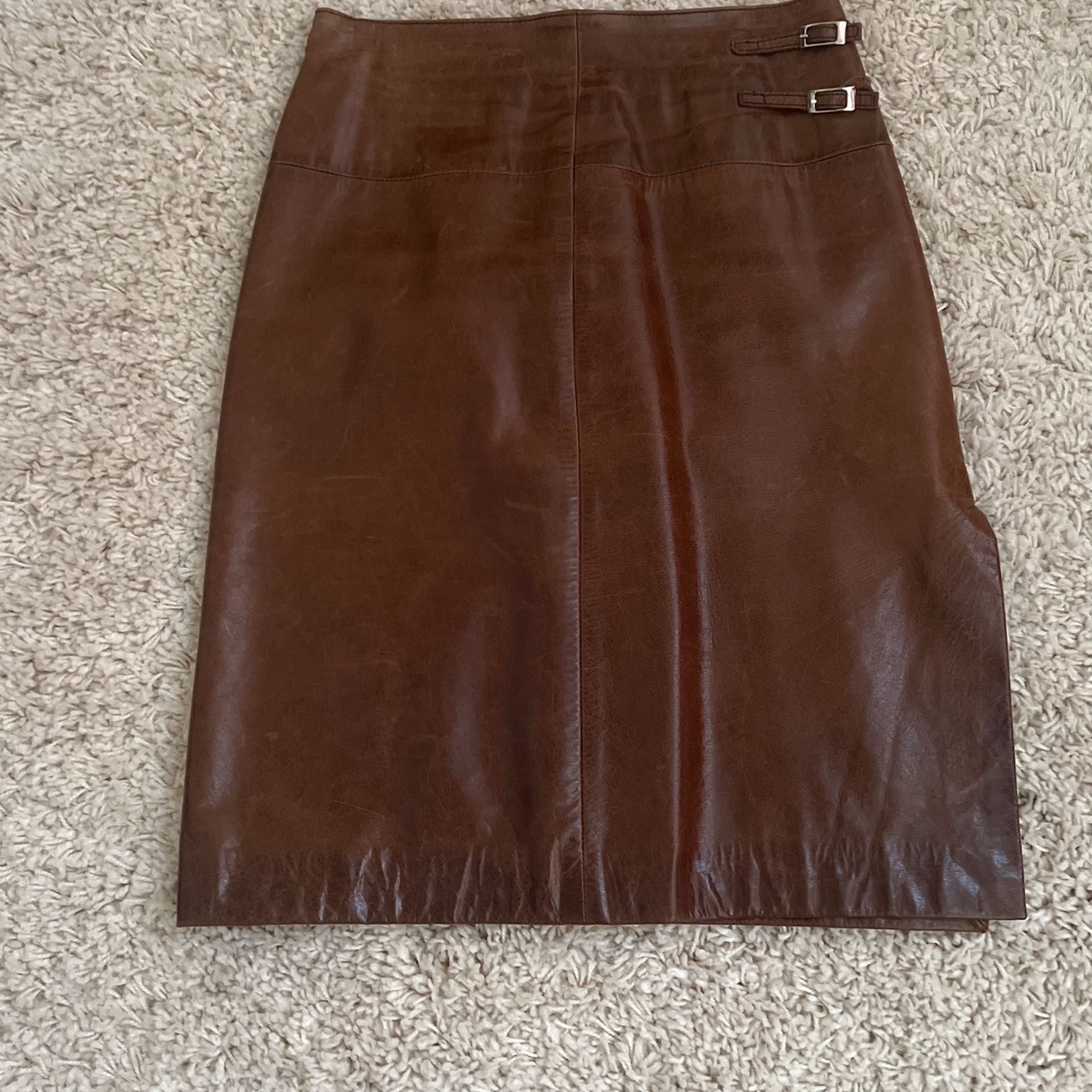 Real Leather Skirt