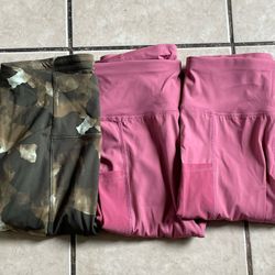 Bundle of Three MEDIUM Yoga Leggings