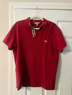 Burberry Brit men’s polo red size large excellent condition worn sparingly