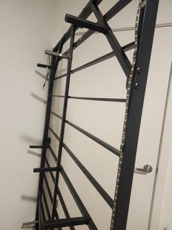 Full size "floating" bed frame