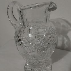  CRYSTAL - GLASS PITCHER 6"×3.5"