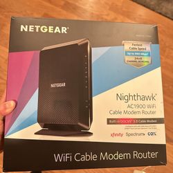  NETGEAR - Nighthawk AC1900 Router with DOCSIS 3.0 Cable Modem