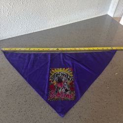 New custom-made, sublime purple bandanna for or pets