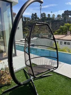 Wicker Egg Chair Swing