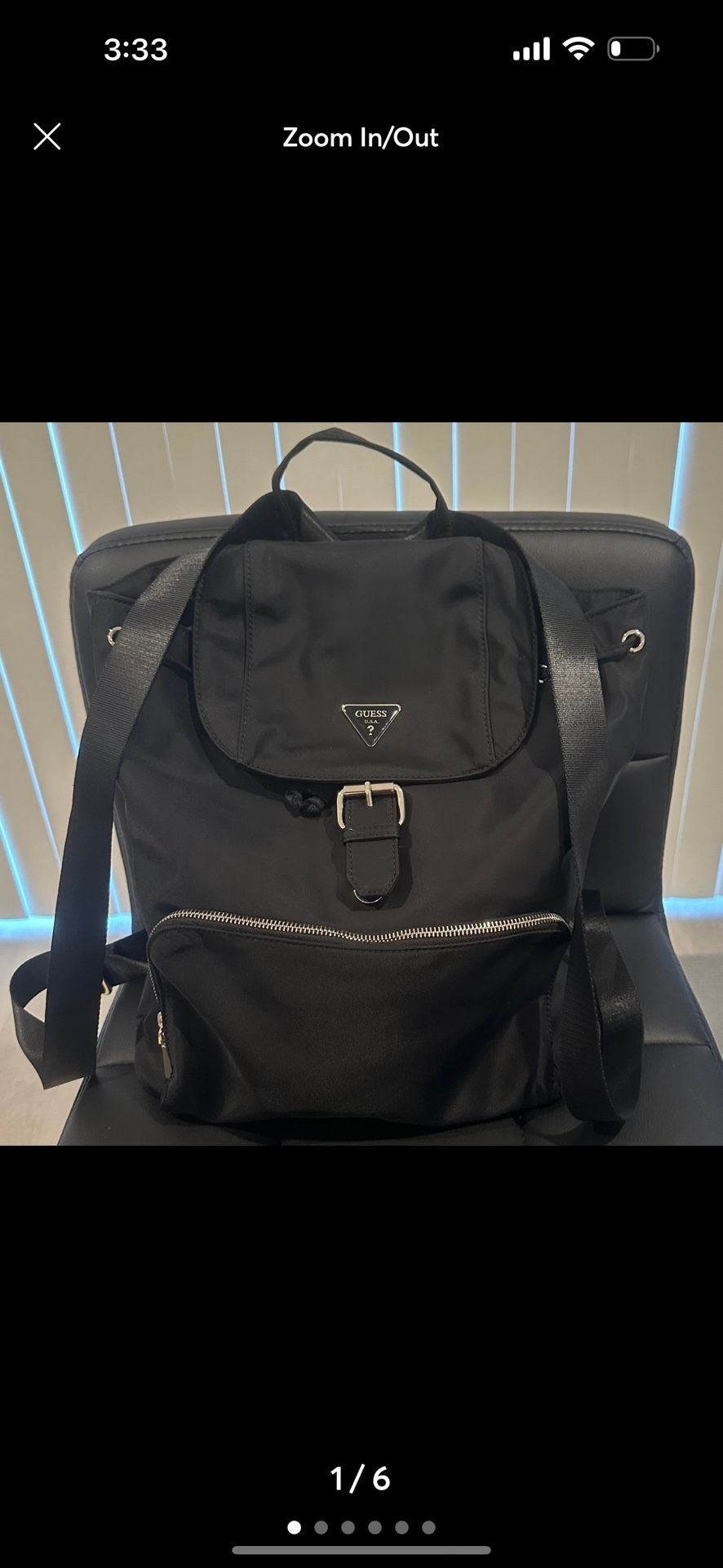 New GUESS Jaxi Nylon Large Backpack 12"W x 15"H x 5"D Backpack No tags original price$120