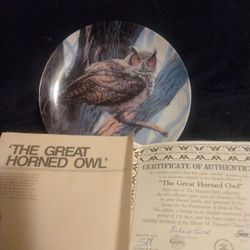 The Great Horned Owl Collectors PLATE 