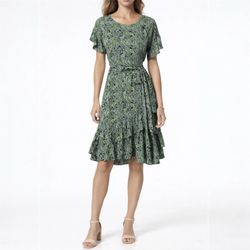 Michael Kors brand Floral Woman’s Dress -Green, - Size XSmall, NWT