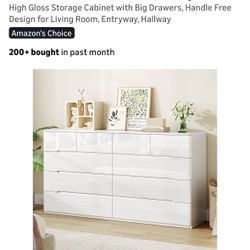 Brand New White Modern Dresser- In Box
