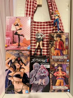Anime Figure Bundle • One Piece, Overlord, Darling in the Franxx & My Dress Up Darling!