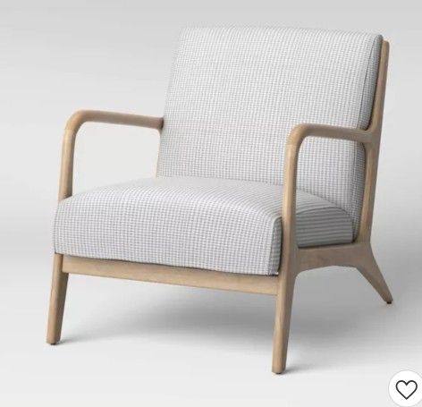 Esters Wood Armchair - Threshold™,Light Gray