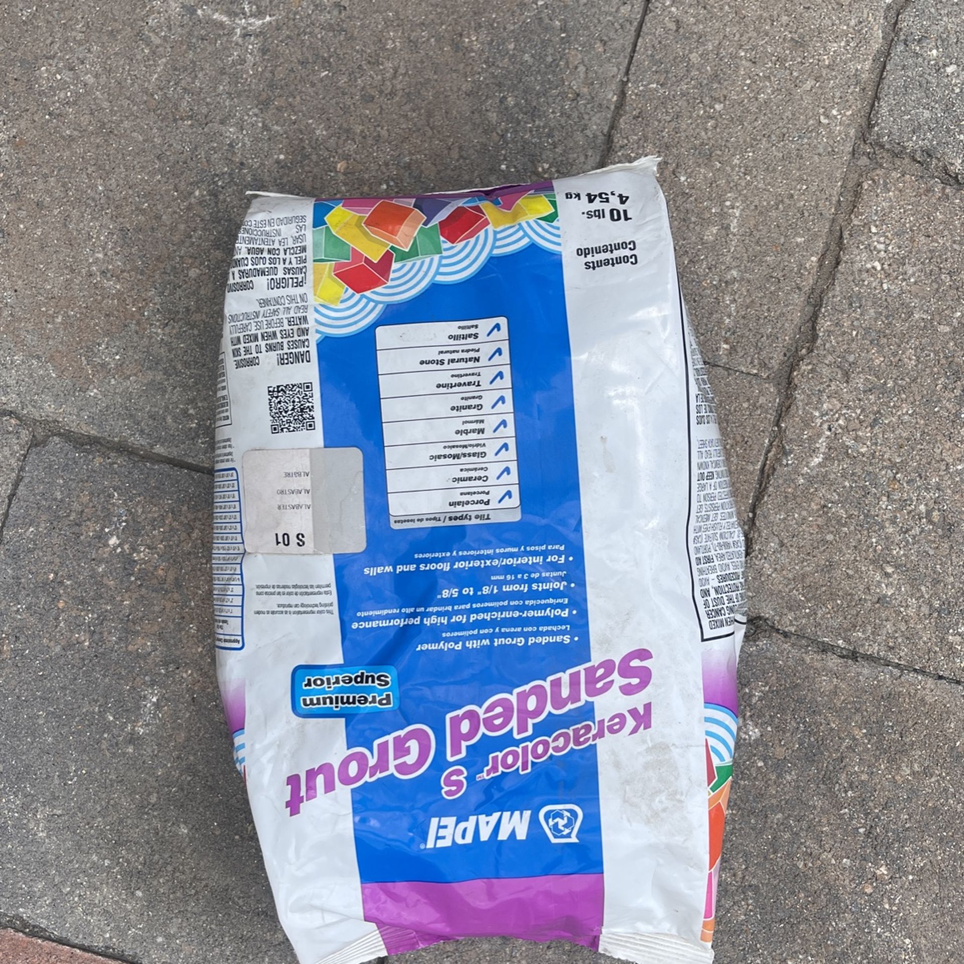 Keracolor Sanded Grout (Color: ALABASTER)