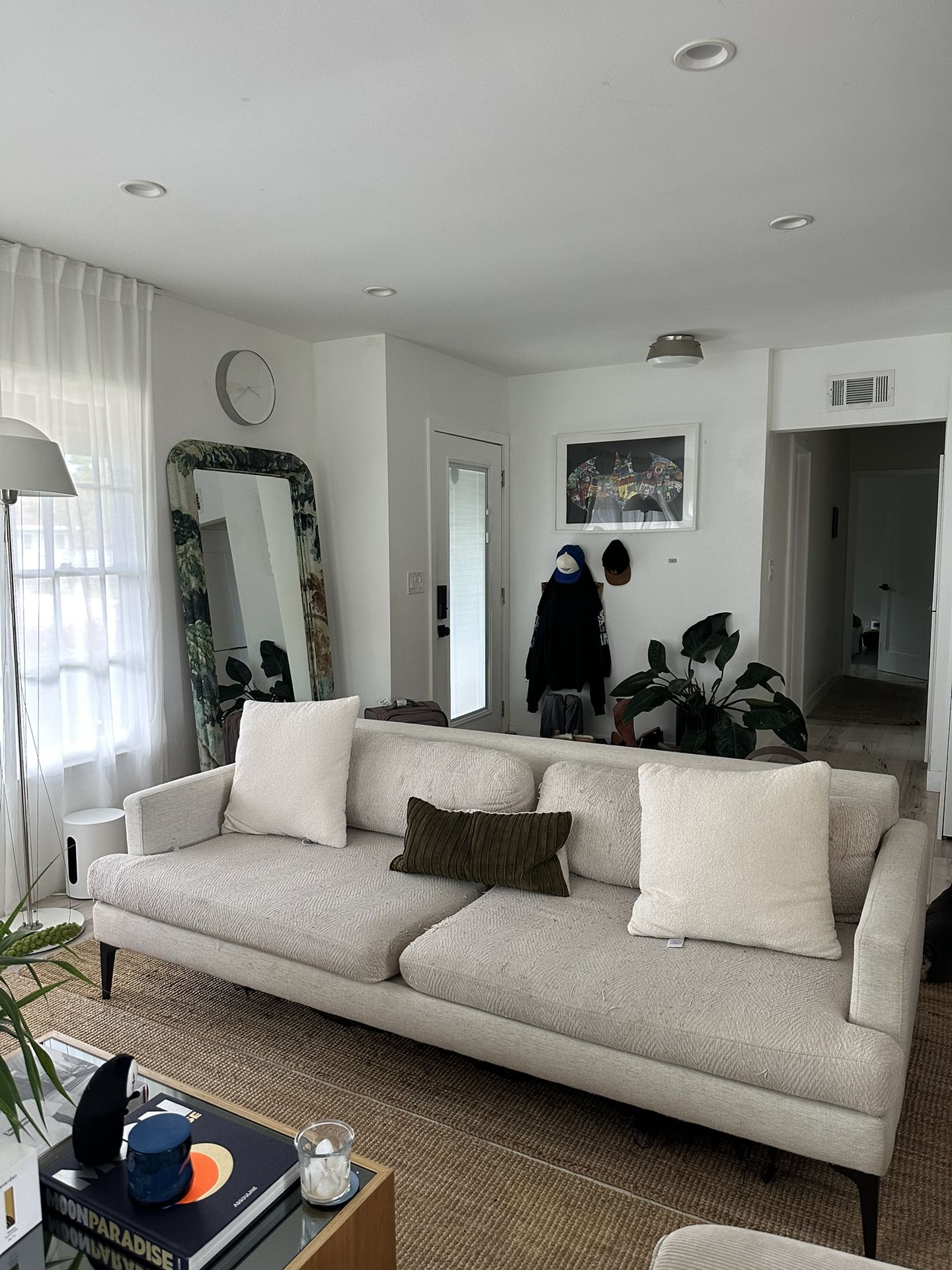 White Plush Couch