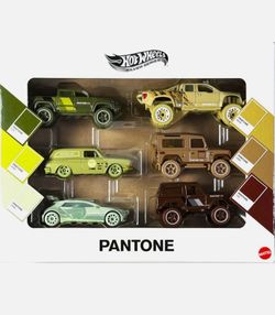 Hot Wheels Silver Series Pantone 2404 Box Off-road 6 Pack Mattel