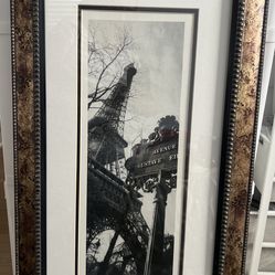 Eiffel Tower Wall Art Print Frame