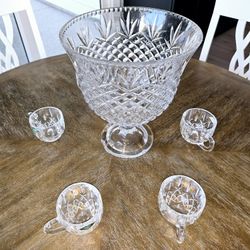 Crystal Punch Bowl Set