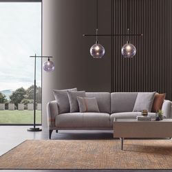 Linz Gray 3-Seater Sofa Bed