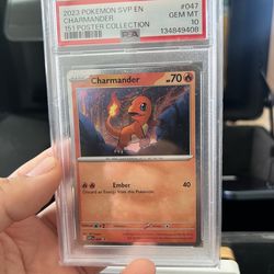 Charmander 151 Poster Collection PSA10