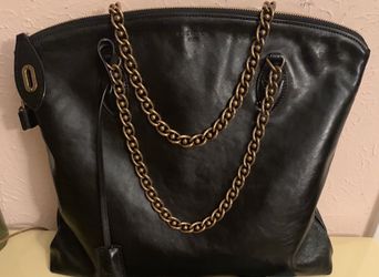Vintage Prada brown leather Bag damaged no shoulder strap