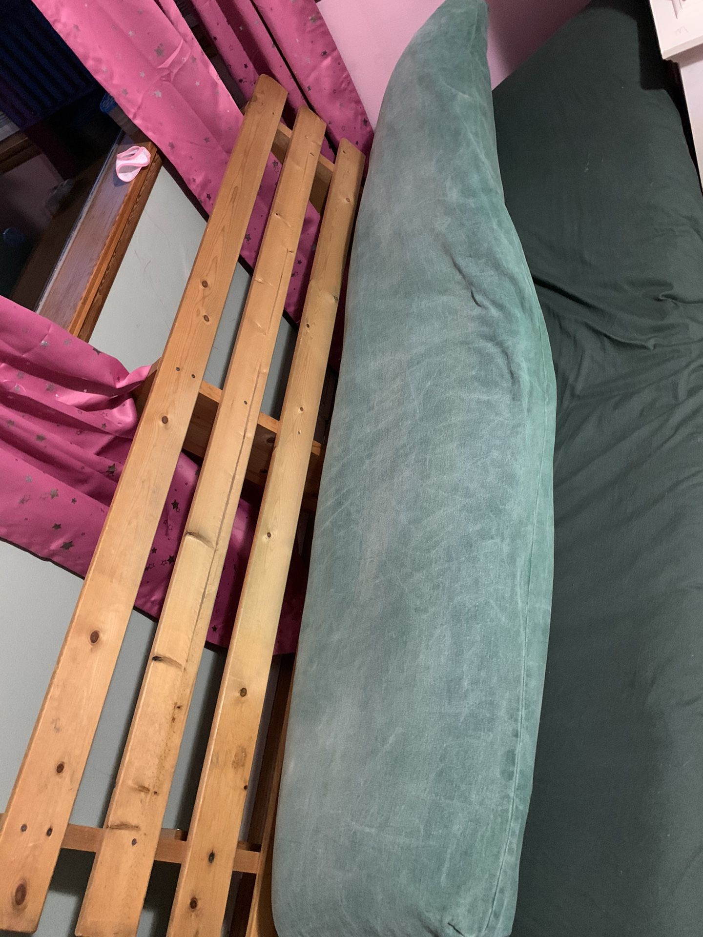 Futon with two top mattress