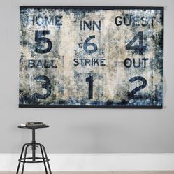 Pottery Barn Baseball Mural 72x48