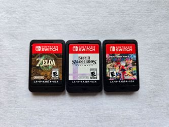 Nintendo Switch Game - Mario Kart 8 Deluxe, Zelda: Tear Kingdom,  Super Smash Bros