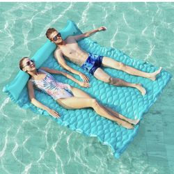 Giant Inflatable Floating Mat - Pool Float Lake Float Raft Lounge Floating Water Mat for Swimming Pool Floatie Lounger Beach Pool Party Toy Adults Kid