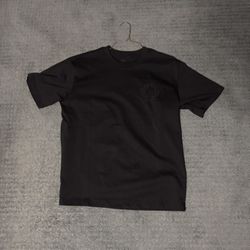 Black Embroidery Chrome Hearts Tee Size L
