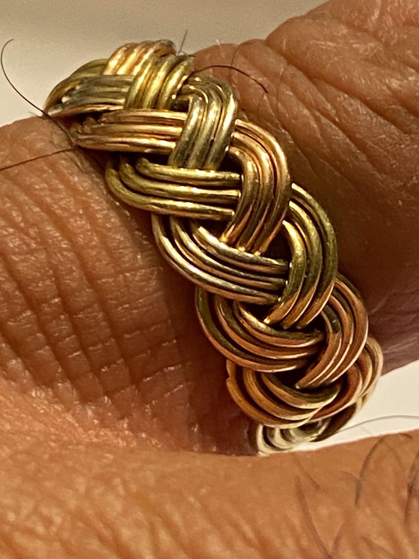 2 Tone 18K Gold Ring