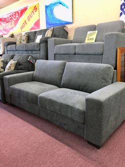 💥Furniture Sale!💥 Brand New Gray Sofa Loveseat Livingroom Set! $50 Down Takes It Home Today!