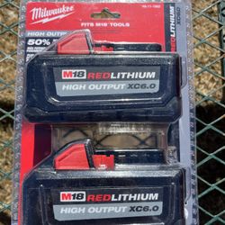 6.0 Batteries Milwaukee 