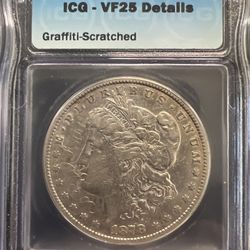 1878-CC Morgan Silver Dollar ICG VF25