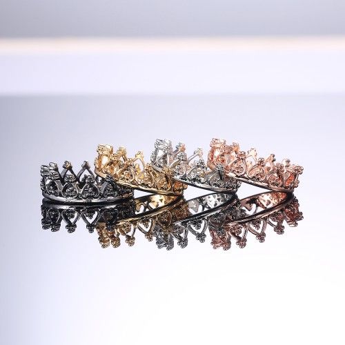 "Heart Wreath Basic Simple Colorful Heart Rings for Women, PD532
