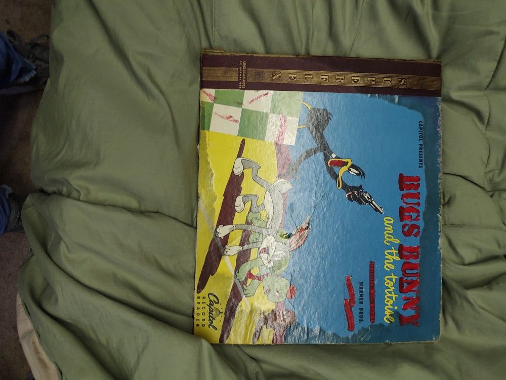 Vintage Bugs Bunnny Book With Records