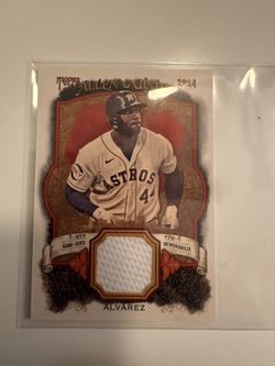 Yordan Alvarez Relic From 2024 Topps A&G