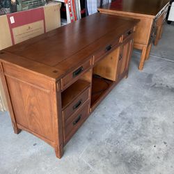 Office Desk & Credenza