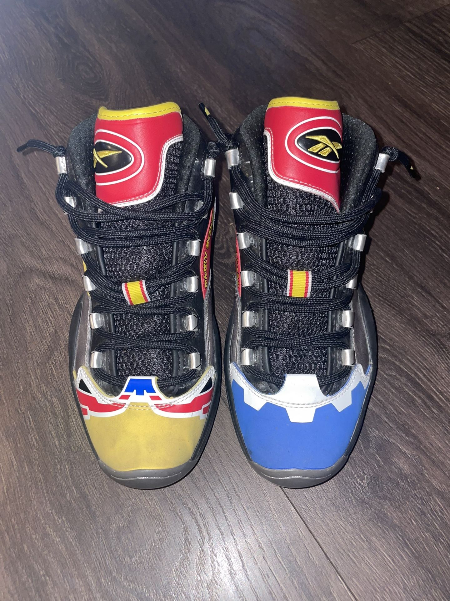 Power Rangers x Reebok Men Question Mid 'Megazord Battle Mode! Size 8.5
