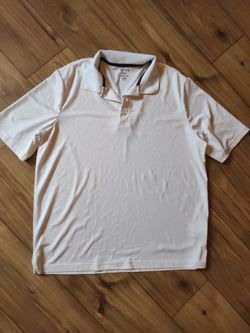 Men's all white polo