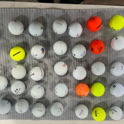Assortment Of Golf Balls