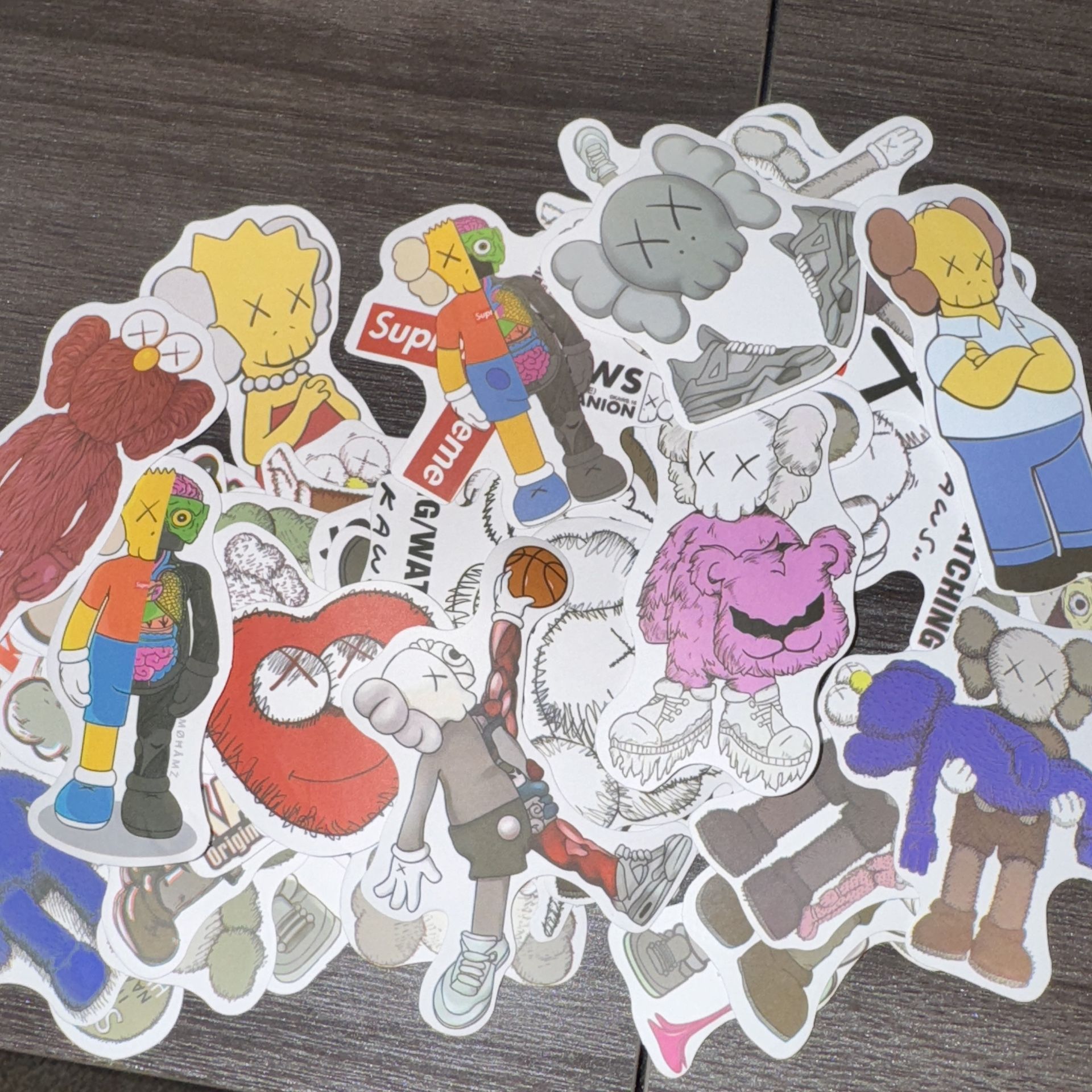 Kaws Bundle & Bape x Kaws Sticker Pack